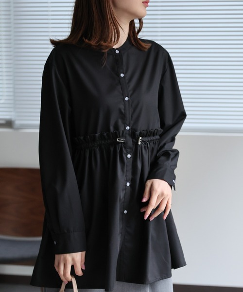 セール】ウエストドロストブラウス（シャツ/ブラウス