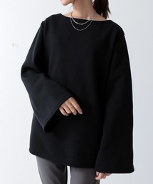 and it_（アンドイット）の「選べる2type！裏起毛あったかトップスベルスリーブ（スウェット）」