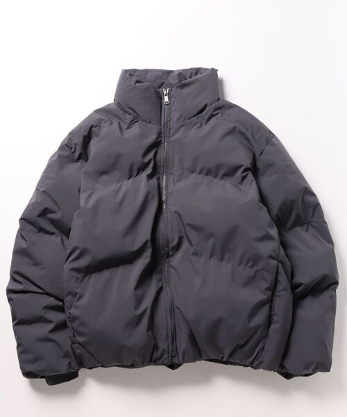 UNIIT(ユニット)の「【UNIIT/ユニット】 ボリュームエコダウンジャケット 防風 撥水 ストレッチ 軽量 700 フィルパワー相当 中綿 ユニセックス(ダウンジャケット/コート・メンズ・ブラック/チャコールグレー/ライトグレー・X-LARGE/MEDIUM/LARGE)」の4枚目の写真