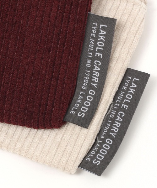 LAKOLE（ラコレ）の「コーデュロイフラットポーチ(S) / 986909