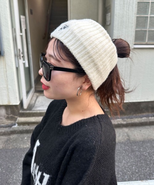 OLIVE des OLIVE(オリーブデオリーブ)の「ハートオリジナル刺繍入りニットヘアバンド 1032150070(ヘアバンド・レディース・オフホワイト/ブラック・FREE)」の8枚目の写真