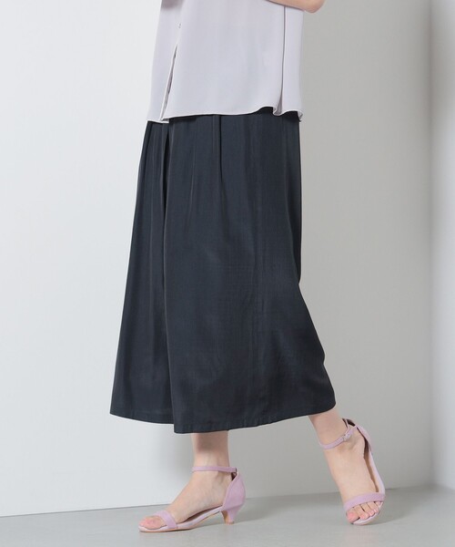 BEAMS HEART(ビームスハート)の「BEAMS HEART / クレープ ワイドパンツ(その他パンツ・レディース・ブラウン系その他2/オリーブ/イエロー系その他5/ネイビー・FREE)」の1枚目の写真