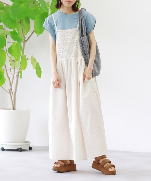 Crisp（クリスプ）の「レースエプロンワンピース（ワンピース・レディース・ブラック/アイボリー・FREE）」の13枚目の写真