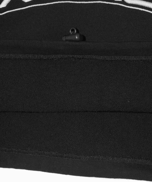 X-girl(エックスガール)の「CONTRAST PIPING CROPPED HOODIE(パーカー・レディース・ブラック/オレンジ/ホワイト・M/S)」の11枚目の写真