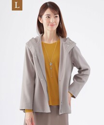 【L】ショートビーバーフーデッドコート