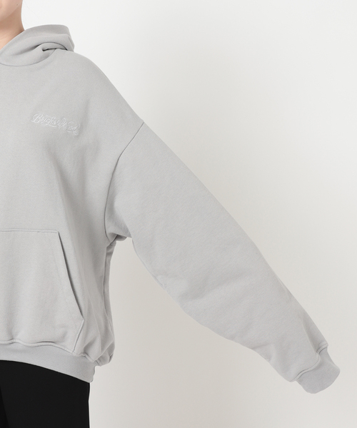 AP STUDIO（エーピーストゥディオ）の「【BRICKS&WOOD/ブリックス アンド ウッド】Script Logo Hoodie Pullover（パーカー・レディース・チャコールグレー・FREE）」の19枚目の写真