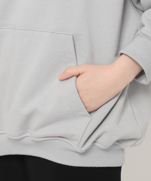 AP STUDIO（エーピーストゥディオ）の「【BRICKS&WOOD/ブリックス アンド ウッド】Script Logo Hoodie Pullover（パーカー・レディース・チャコールグレー・FREE）」の22枚目の写真