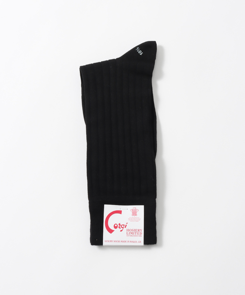 CORGI / コーギー】ファインゲージコットンプレーン ロングソックス