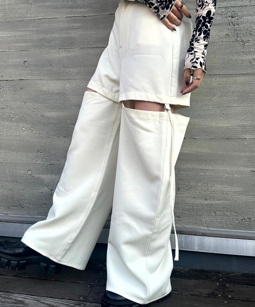 SEN TOKYO(セントーキョー)の「肌見せでこなれ感。サイドスリットスラックス(スラックス・レディース・ブラック/アイボリー/チャコール・FREE)」の11枚目の写真