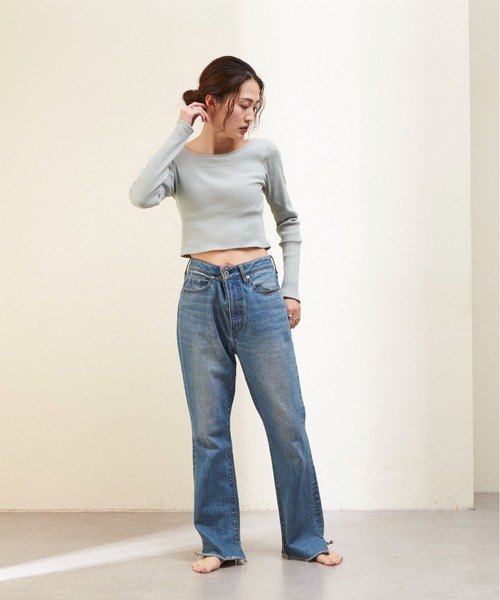 GUNZE（グンゼ）の「【shay／シェイ】(カップ付)バックオープントップス（Tシャツ/カットソー・レディース・ブラック/グリーン/アイボリー・ONE SIZE）」の18枚目の写真