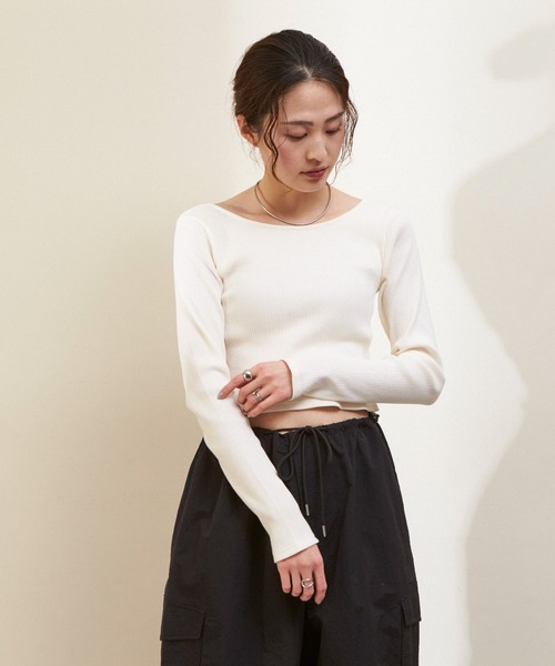 トップス Yossy MOUSSY | DENIM CROP シャツ (シャツ・ブラウス ) |SHEL'TTER