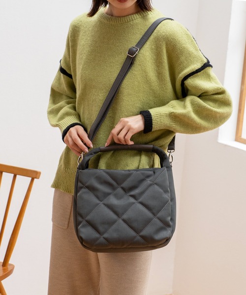 【セール】キルティング2wayハンドバッグ（ハンドバッグ）｜VitaFelice（ヴィータフェリーチェ） 6,600円