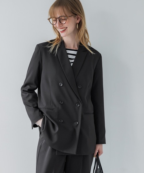 coca(coca)(コカ)の「セットアップ対応テーラードジャケット(テーラードジャケット・レディース・ネイビー/ブラック・M/L)」の14枚目の写真