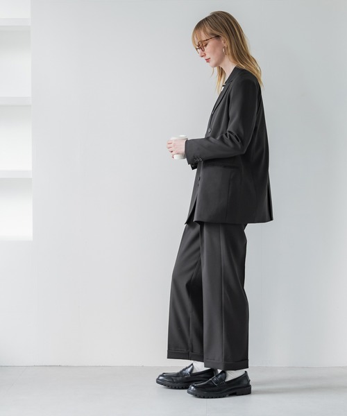 coca(coca)(コカ)の「セットアップ対応テーラードジャケット(テーラードジャケット・レディース・ネイビー/ブラック・M/L)」の15枚目の写真