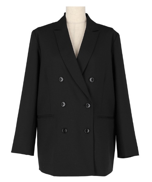 coca(coca)(コカ)の「セットアップ対応テーラードジャケット(テーラードジャケット・レディース・ネイビー/ブラック・M/L)」の9枚目の写真