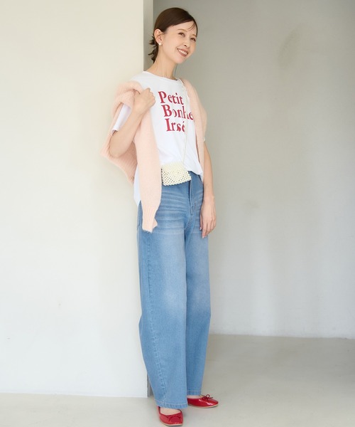 ROPE' PICNIC(ロペピクニック)の「【ウエスト革命デニム】ウエストシェイプカービーデニム(デニムパンツ・レディース・サックスブルー/ブルー・36/40/38)」の5枚目の写真