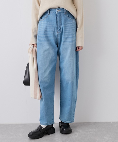 ROPE' PICNIC(ロペピクニック)の「【ウエスト革命デニム】ウエストシェイプカービーデニム(デニムパンツ・レディース・サックスブルー/ブルー・36/40/38)」の21枚目の写真