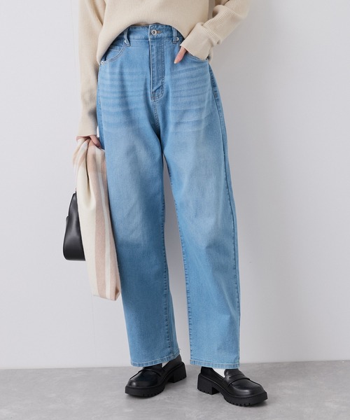 ROPE' PICNIC(ロペピクニック)の「【ウエスト革命デニム】ウエストシェイプカービーデニム(デニムパンツ・レディース・サックスブルー/ブルー・36/40/38)」の22枚目の写真