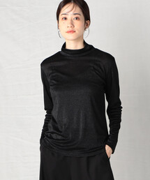 Comme　Ca　Mature | ラメフライス　ハイネック プルオーバー(Tシャツ/カットソー)