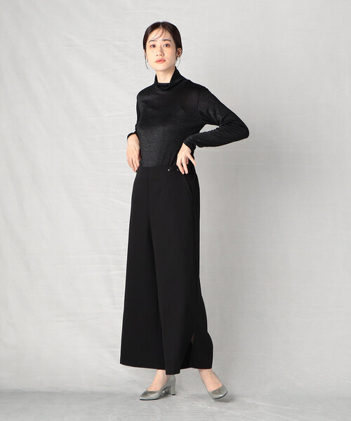 Comme　Ca　Mature（コムサマチュア）の「ラメフライス　ハイネック プルオーバー（Tシャツ/カットソー・レディース・ライトグレー/ブラック・MEDIUM/LARGE）」の5枚目の写真