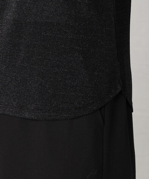 Comme　Ca　Mature（コムサマチュア）の「ラメフライス　ハイネック プルオーバー（Tシャツ/カットソー・レディース・ライトグレー/ブラック・MEDIUM/LARGE）」の13枚目の写真