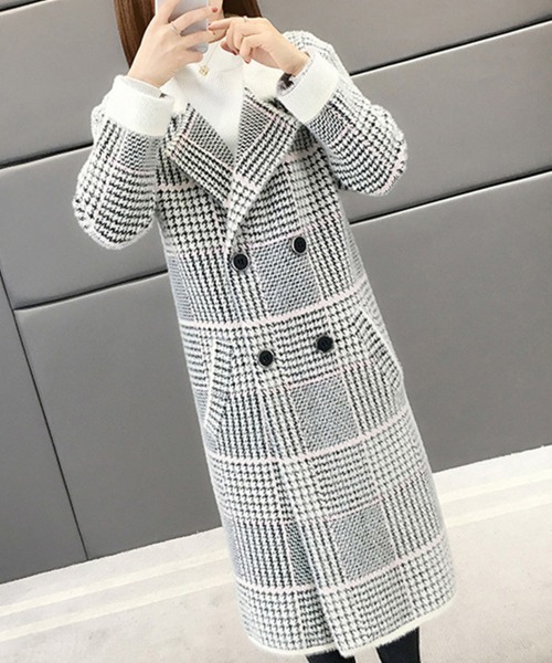 新品14.2万円 BRAIN DALESダブルチェスターコート グレンチェック 新品14.2万円 BRAIN DALESダブルチェスターコート グレン