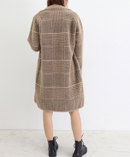 Miniministore（ミニミニストア）の「グレンチェック チェスターコート 韓国（チェスターコート・レディース・ベージュ/ブルー/ホワイト・FREE）」の18枚目の写真