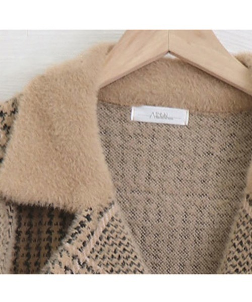 Miniministore（ミニミニストア）の「グレンチェック チェスターコート 韓国（チェスターコート・レディース・ベージュ/ブルー/ホワイト・FREE）」の21枚目の写真