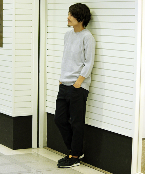 ivory court(アイボリーコート)の「セイシェルボーダークルーネック ニット◆(ニット/セーター・メンズ・ネイビー/グレー/ブルー・40/38)」の12枚目の写真