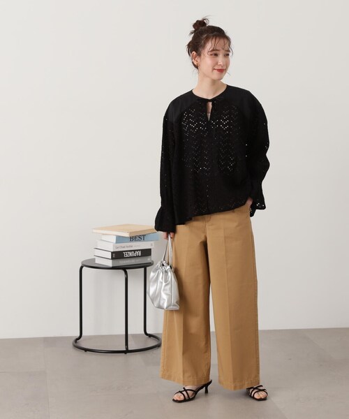 N.（N. Natural Beauty Basic）（エヌエヌナチュラルビューティーベーシック）の「◆【S Size Line】センタープレススラックスパンツ（スラックス・レディース・ベージュ/インディゴブルー・SMALL/MEDIUM）」の22枚目の写真