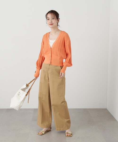 N.（N. Natural Beauty Basic）（エヌエヌナチュラルビューティーベーシック）の「◆【S Size Line】センタープレススラックスパンツ（スラックス・レディース・ベージュ/インディゴブルー・SMALL/MEDIUM）」の16枚目の写真