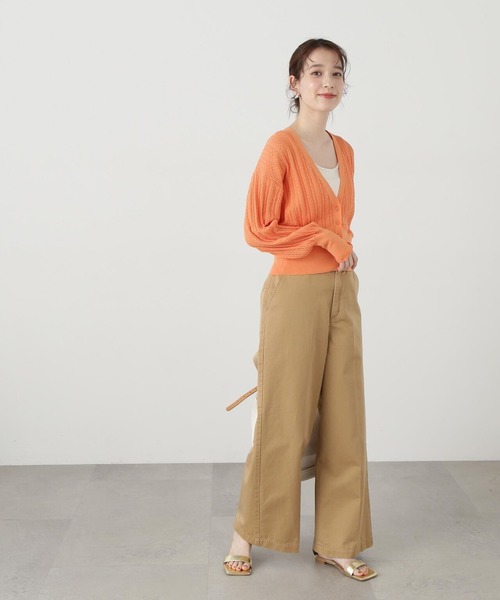 N.（N. Natural Beauty Basic）（エヌエヌナチュラルビューティーベーシック）の「◆【S Size Line】センタープレススラックスパンツ（スラックス・レディース・ベージュ/インディゴブルー・SMALL/MEDIUM）」の15枚目の写真