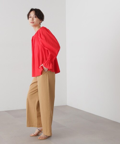 N.（N. Natural Beauty Basic）（エヌエヌナチュラルビューティーベーシック）の「◆【S Size Line】センタープレススラックスパンツ（スラックス・レディース・ベージュ/インディゴブルー・SMALL/MEDIUM）」の11枚目の写真