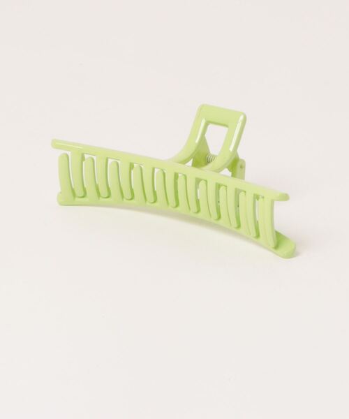 anap mimpi（アナップミンピ）の「カラー スクエア ビッグ バンスクリップ ヘアクリップ（バレッタ/ヘアクリップ・レディース・ラベンダー/オレンジ/ライトピンク/イエロー×グリーン/オフホワイト・FREE）」の8枚目の写真