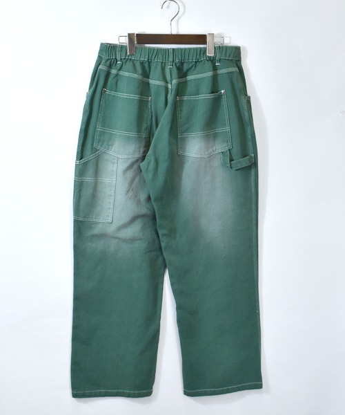 おしゃれスタ（オシャレスタ）の「カツラギオーバーダイカラーペインターパンツ【IR】 レディース メンズ（その他パンツ・メンズ・ブラック/グリーン/ブラウン/パープル・M/L/XL）」の6枚目の写真