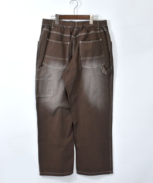 おしゃれスタ（オシャレスタ）の「カツラギオーバーダイカラーペインターパンツ【IR】 レディース メンズ（その他パンツ・メンズ・ブラック/グリーン/ブラウン/パープル・M/L/XL）」の11枚目の写真