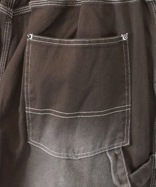 おしゃれスタ（オシャレスタ）の「カツラギオーバーダイカラーペインターパンツ【IR】 レディース メンズ（その他パンツ・メンズ・ブラック/グリーン/ブラウン/パープル・M/L/XL）」の9枚目の写真