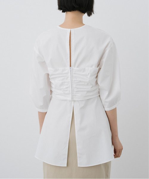 EMMA LIMBER（エマリンバー）の「Bustier Docking Blouse（テーラードジャケット・レディース・ブルー/オフホワイト/ブラック・FREE）」の6枚目の写真