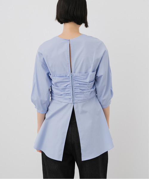 EMMA LIMBER（エマリンバー）の「Bustier Docking Blouse（テーラードジャケット・レディース・ブルー/オフホワイト/ブラック・FREE）」の15枚目の写真