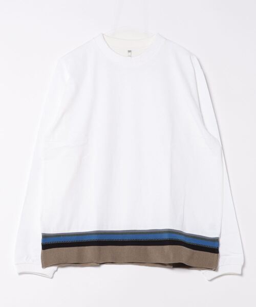 B.I.D.(ビーアイディー)の「《ミドルウェイト 裾リブクルーネックロングスリーブカットソー(Tシャツ/カットソー・レディース・ブラック/ホワイト系その他/ホワイト系その他2・MEDIUM/LARGE)」の10枚目の写真