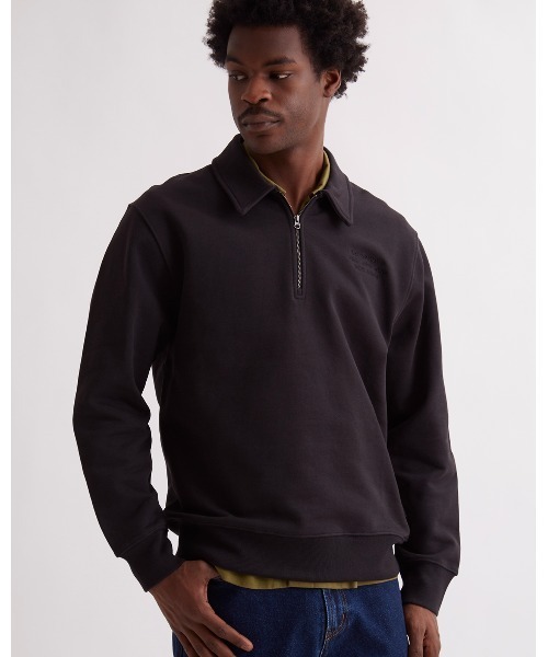 Saturdays NYC（サタデーズ ニューヨークシティ ）の「Mott International Quarter Zip（スウェット・メンズ・ブラック/グレー・L/M/S/XL）」の2枚目の写真