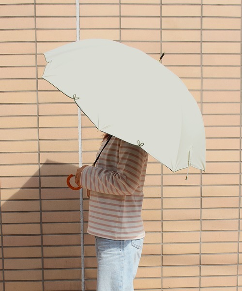 ALWAYS GOOD TIME（オルウェイズグッドタイム）の「【一級遮光・晴雨兼用】UV日傘/PARASOL/パラソル　フルール（長傘・レディース・ベージュ/オフホワイト/ブラック・F）」の3枚目の写真