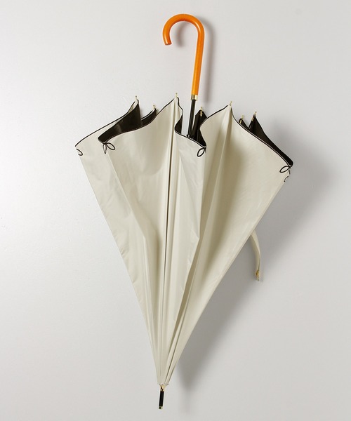 ALWAYS GOOD TIME（オルウェイズグッドタイム）の「【一級遮光・晴雨兼用】UV日傘/PARASOL/パラソル　フルール（長傘・レディース・ベージュ/オフホワイト/ブラック・F）」の7枚目の写真