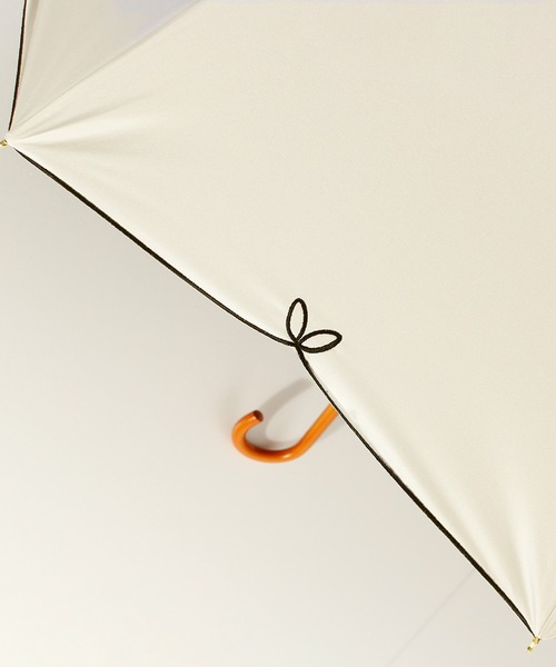 ALWAYS GOOD TIME（オルウェイズグッドタイム）の「【一級遮光・晴雨兼用】UV日傘/PARASOL/パラソル　フルール（長傘・レディース・ベージュ/オフホワイト/ブラック・F）」の5枚目の写真