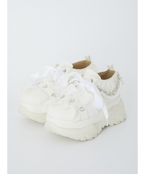 Ank Rouge（アンクルージュ）の「フリルスニーカー（スニーカー・レディース・ブラック/ブルー/ホワイト・M/L）」の16枚目の写真