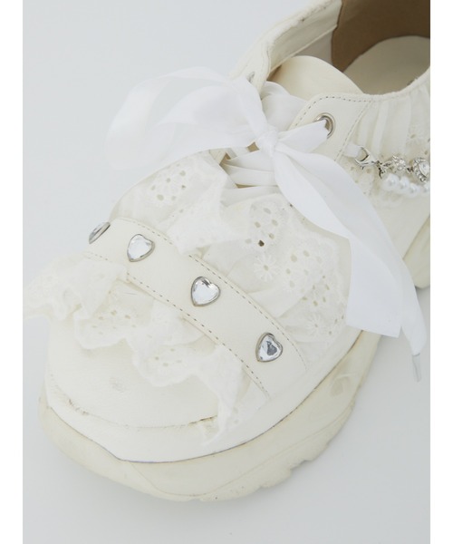 Ank Rouge（アンクルージュ）の「フリルスニーカー（スニーカー・レディース・ブラック/ブルー/ホワイト・M/L）」の14枚目の写真