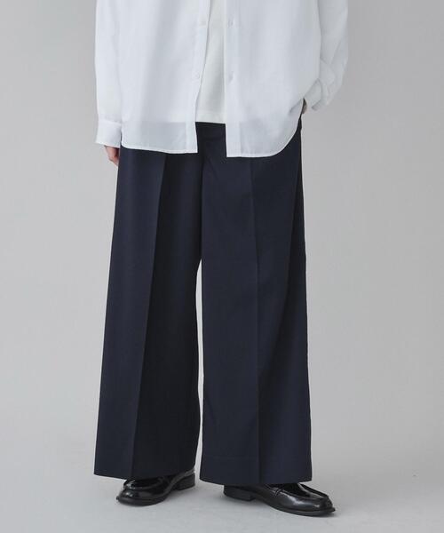 LUCY（ルーシー）の「LUCY/ワイドストレートスラックス（スラックス・メンズ・ダークグレー/ネイビー・LARGE/MEDIUM）」の16枚目の写真