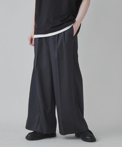 LUCY（ルーシー）の「LUCY/ワイドストレートスラックス（スラックス・メンズ・ダークグレー/ネイビー・LARGE/MEDIUM）」の13枚目の写真