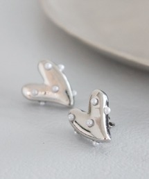 LAKOLE | ハートドットパールピアス / 105167(ピアス（両耳用）)