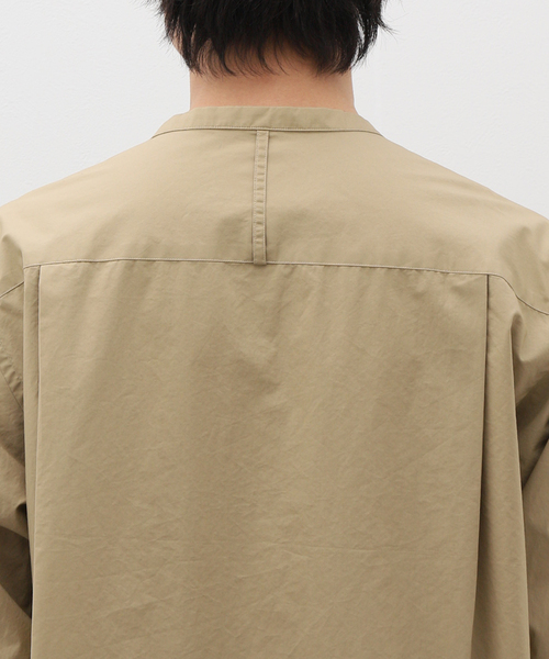 EDIFICE(エディフィス)の「【:colon / コロン】CSH-5 CTN Typewriter HenlyNeck SH(シャツ/ブラウス・メンズ・ベージュ/ネイビー・1/3)」の16枚目の写真